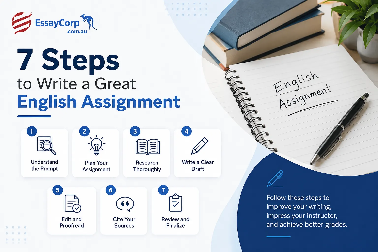 7 Steps to Write a Great English Assignment